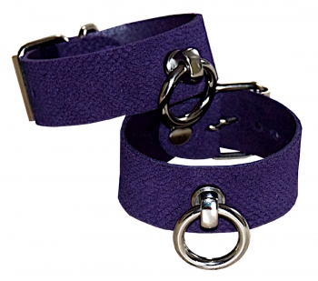 hand cuffs snake purple