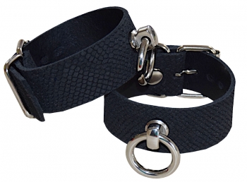 Ankle cuffs snake black