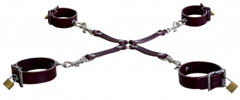 bondage set bordeaux Hand & Ankle Cuffs