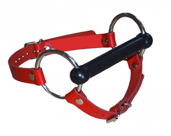 Premium bite mouth gag with neck and chin straps