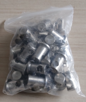 Premium stainless steel pin with hole 12x8mm / 100 pcs