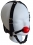 Premium ball gag head harness, red
