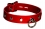 BDSM Lockable buffalo Studded Collar, red