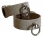 BDSM Leather Hand Cuffs Snake beige