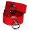 BDSM Leather Ankle Cuffs red