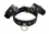 Bondage Set - BDSM Collar & Hand cuffs with glass crystals