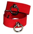 Ankle cuffs red