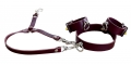 bondage set Hand & collar, bordeaux black