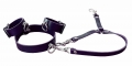 Fesselset / Halsband & Handfesseln & Hogtie, braun