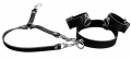 Fesselset / Halsband & Handfesseln & Hogtie, schwarz