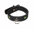 BDSM Leather Bracelet with stones