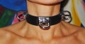 BDSM Leather Bondage Collar